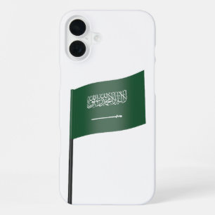 Coque iPhone 16 Plus Drapeau de l'Arabie saoudite
