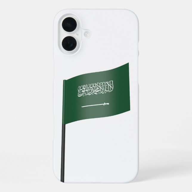 Coque iPhone Drapeau de l'Arabie saoudite (Verso)
