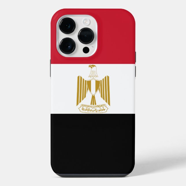 Coque iPhone Drapeau de l'Égypte (Verso)