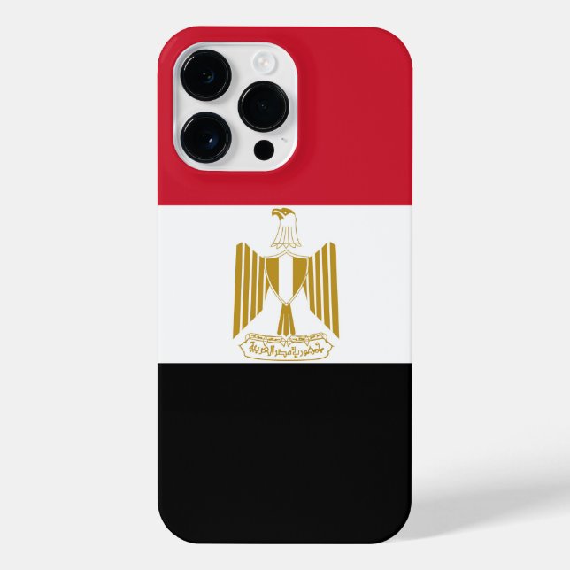 Coque iPhone Drapeau de l'Égypte (Verso)