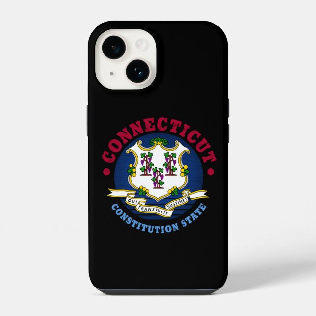COQUE iPhone DRAPEAU DE L'ÉTAT CONSTITUTIONNEL DU CONNECTICUT (Verso)