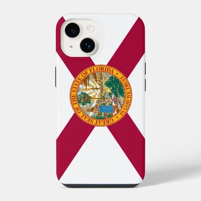 Coque iPhone Drapeau de l'État de Floride (Verso)