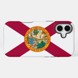 Coque iPhone 16 Plus Drapeau de l'État de Floride