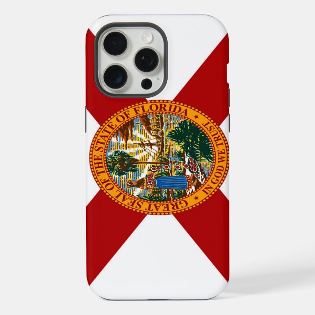 Coque iPhone Drapeau de l'État de Floride (Verso)