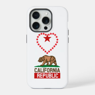 Coque iPhone 15 Pro Drapeau de l'État de la RÉPUBLIQUE DE CALIFORNIE A