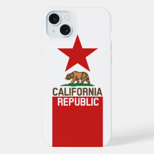 Coque iPhone 15 Plus Drapeau de l'État de la RÉPUBLIQUE DE CALIFORNIE D