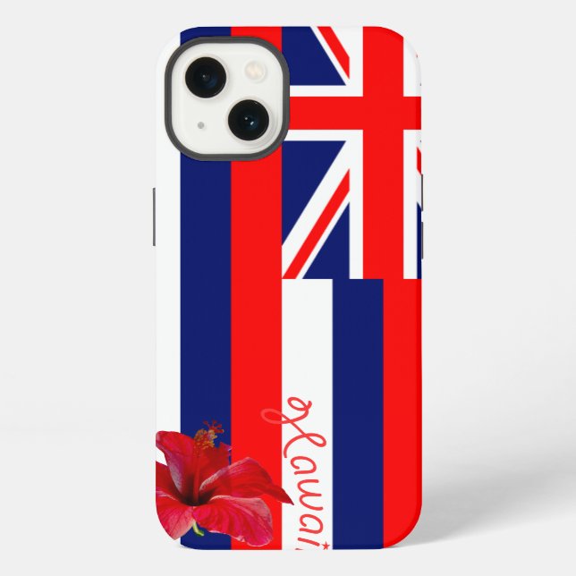 Coque iPhone Drapeau de l'État d'Hawaï (Verso)