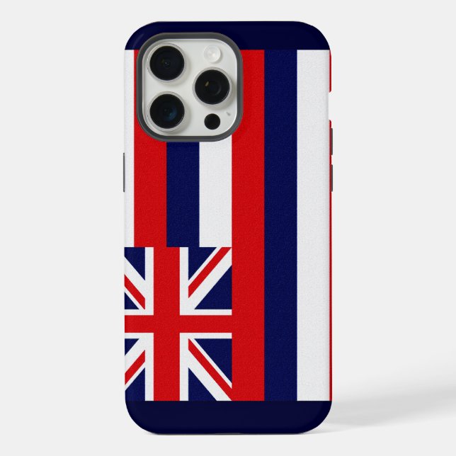 Coque iPhone Drapeau de l'État d'Hawaii (Verso)
