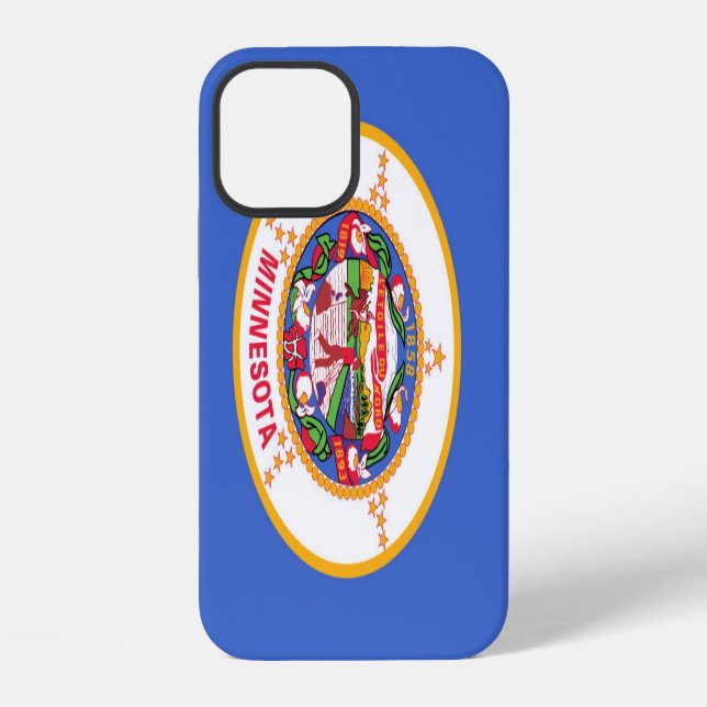 Coque iPhone Drapeau de l'État du Minnesota (Verso)