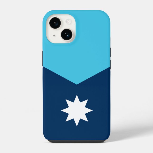 Coque iPhone Drapeau de l'État du Minnesota (Verso)
