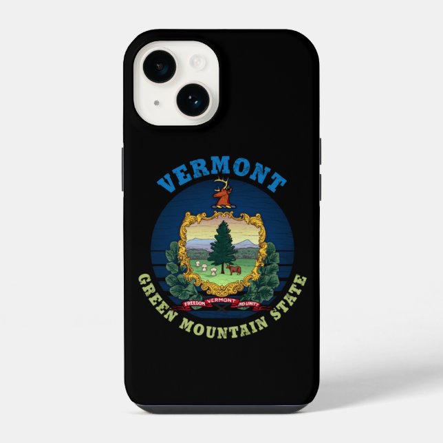 COQUE iPhone DRAPEAU DE L'ÉTAT DU VERMONT GREEN MOUNTAIN (Verso)