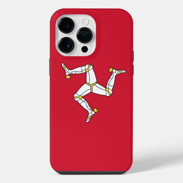 Coque iPhone Drapeau de l'île de Man (Verso)
