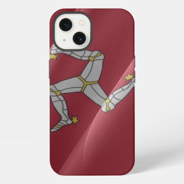 Coque iPhone Drapeau de l'île de Man - (Verso)