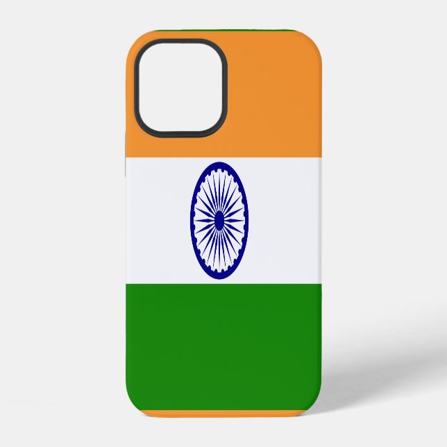 Coque iPhone Drapeau de l'Inde (Verso)