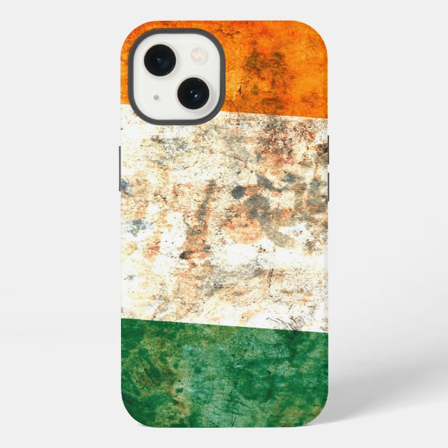 Coque iPhone Drapeau de l'Irlande (Verso)