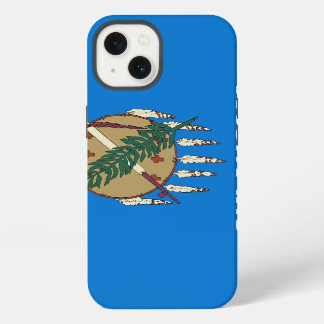 Coque iPhone Drapeau de l'Oklahoma (Verso)