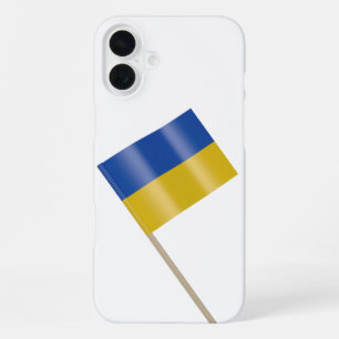 Coque iPhone 16 Plus Drapeau de l'Ukraine