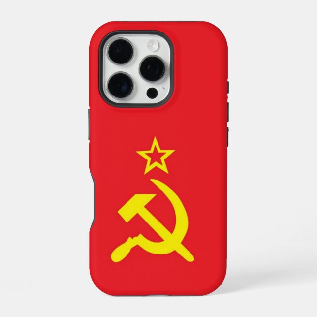 Coque iPhone Drapeau de l'URSS (Verso)