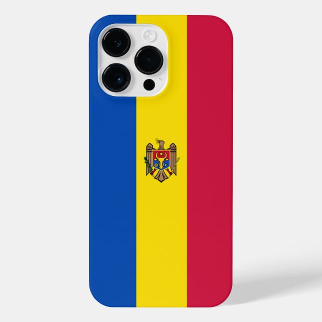 Coque iPhone Drapeau de Moldavie (Verso)