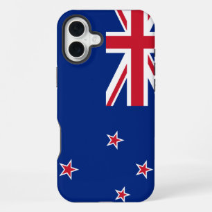 Coque iPhone 16 Plus Drapeau de Nouvelle-Zélande