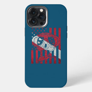 Etui iPhone 13 Pro Max Drapeau de plongée Diver Down Plongée en scaphandr