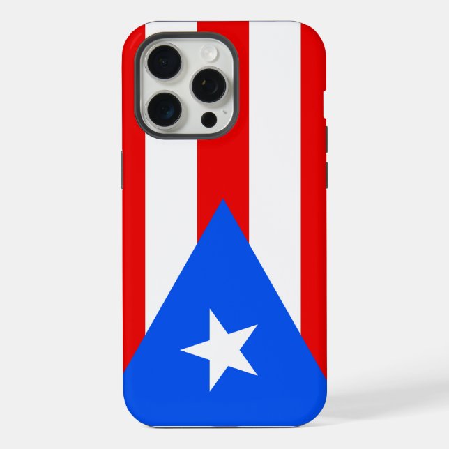 Coque iPhone drapeau de Porto Rico (Verso)