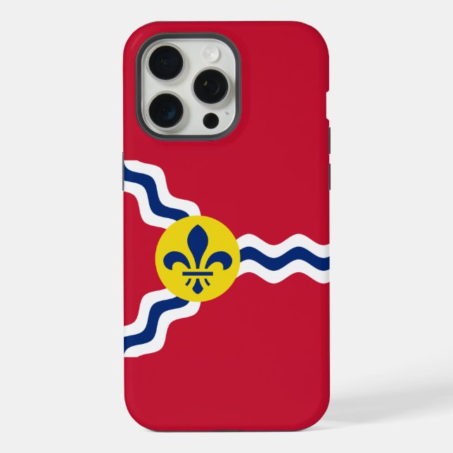 Coque iPhone Drapeau de Saint-Louis, Missouri (Verso)