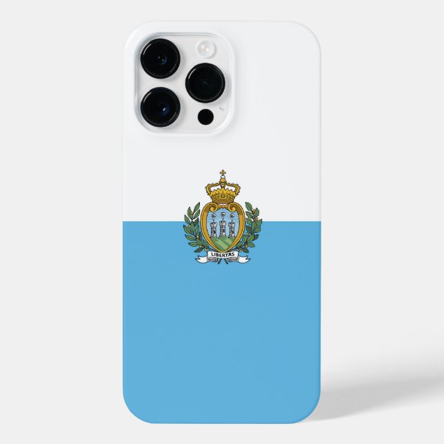 Coque iPhone Drapeau de Saint-Marin (Verso)