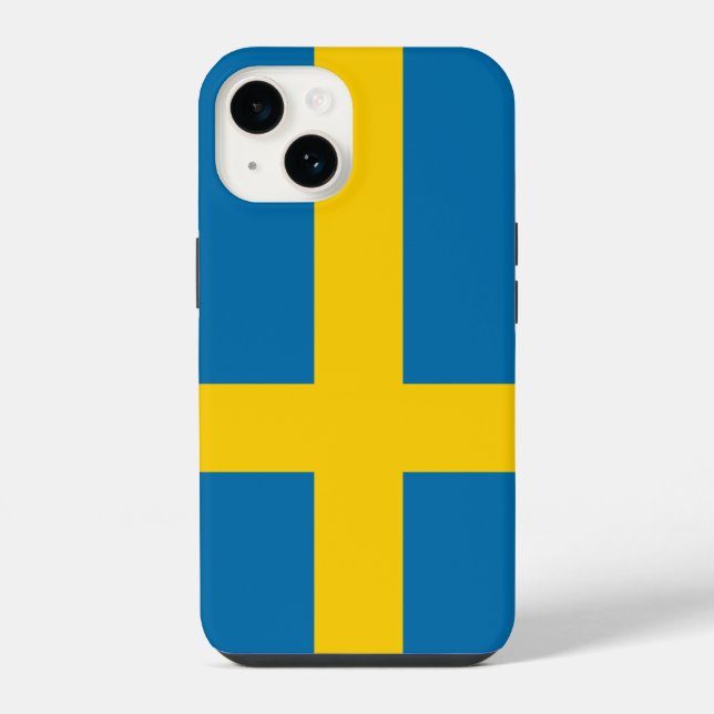 Coque iPhone Drapeau de Suède (Verso)