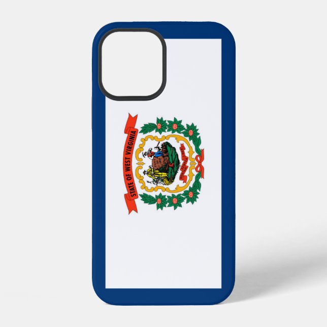 Coque iPhone Drapeau de Virginie occidentale (Verso)