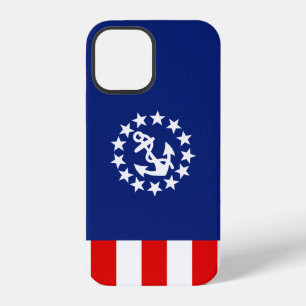 Coque iPhone 12 Drapeau de yacht américain nautique ancre