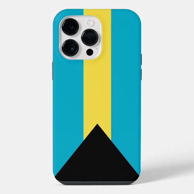 Coque iPhone Drapeau des Bahamas (Verso)