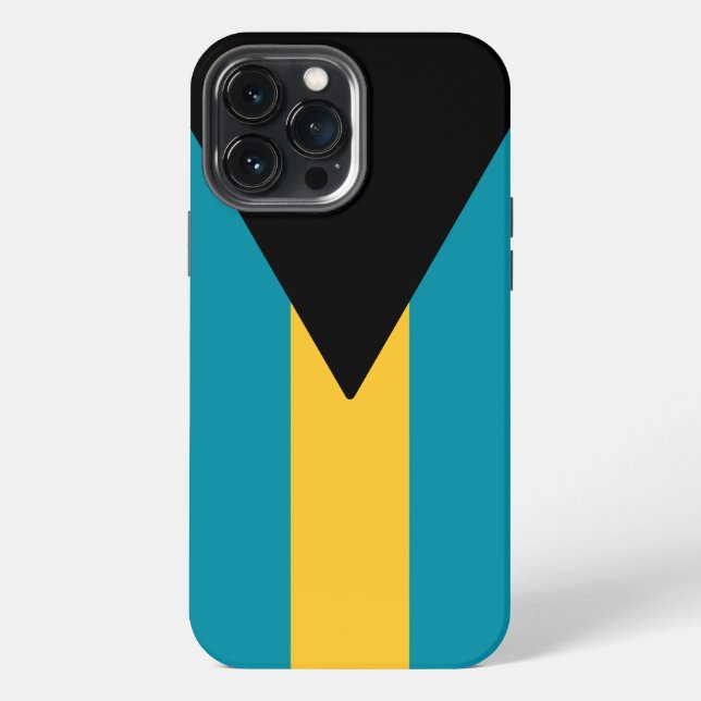 Coque iPhone Drapeau des Bahamas (Verso)