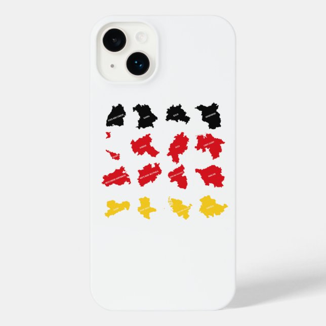 Coque iPhone Drapeau des États allemands (Verso)