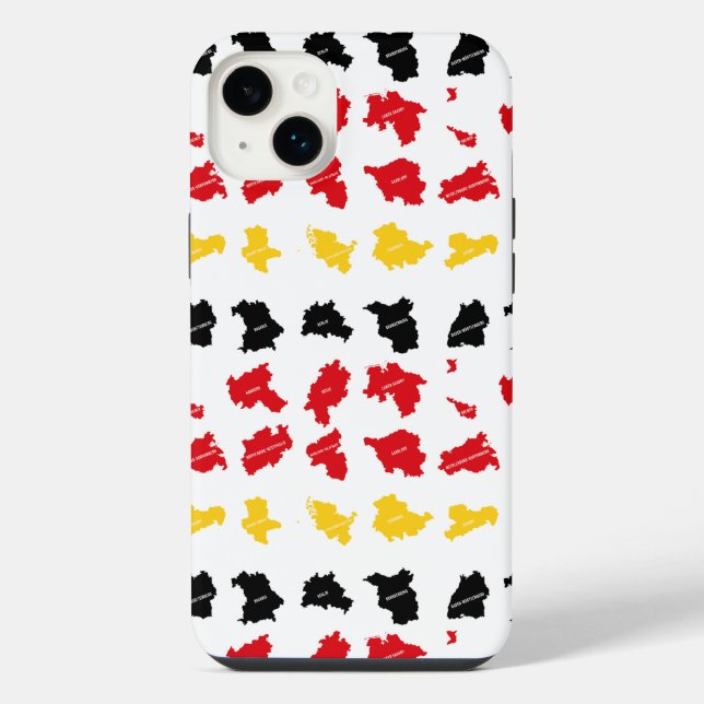 Coque iPhone Drapeau des États allemands (Verso)