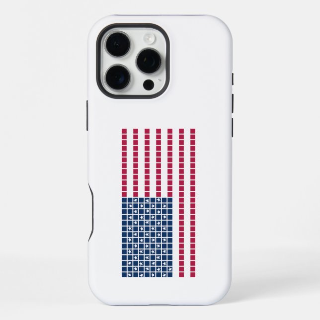 Coque iPhone Drapeau des États-Unis (Verso)