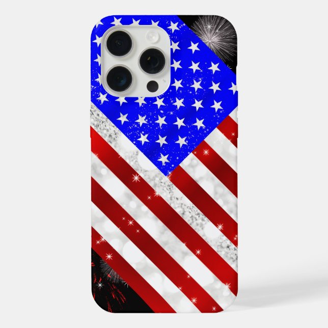Coque iPhone Drapeau des États-Unis (Verso)