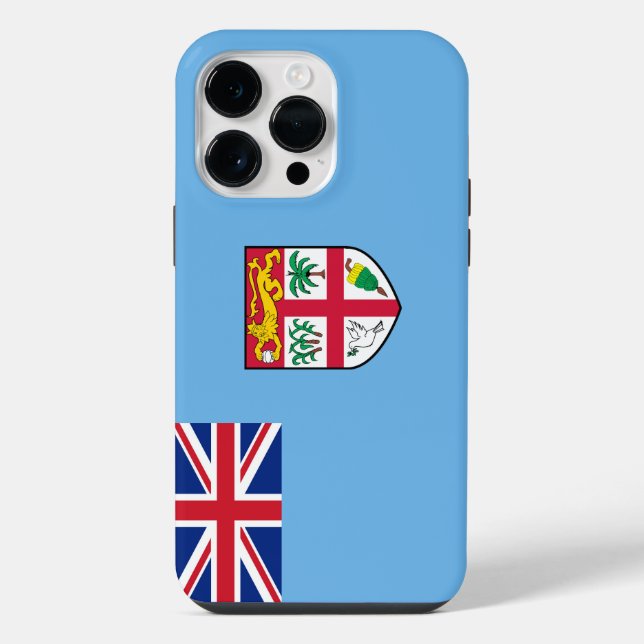Coque iPhone Drapeau des Fidji (Verso)