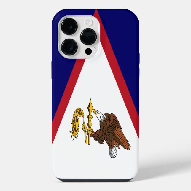 Coque iPhone Drapeau des Samoa américaines (Verso)