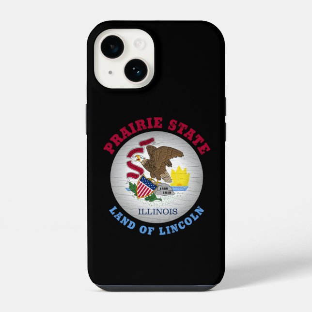 COQUE iPhone DRAPEAU D'ÉTAT ILLINOIS PRAIRIE (Verso)