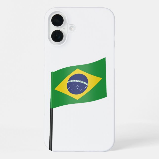Coque iPhone Drapeau du Brésil (Verso)