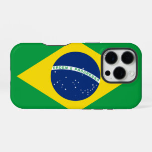 Coque iPhone 16 Pro Drapeau du Brésil