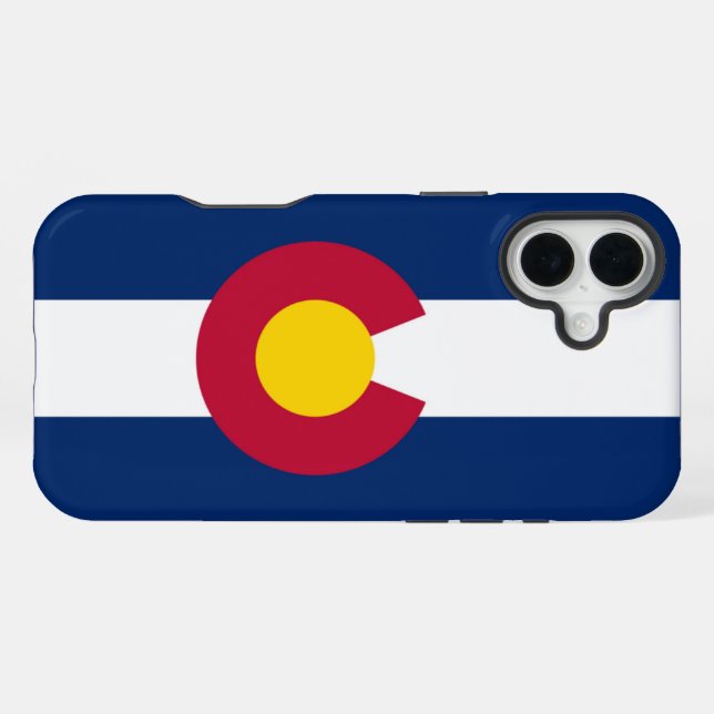 Coque iPhone Drapeau du Colorado (Verso Horizontal)