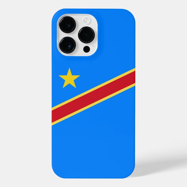 Coque iPhone Drapeau du Congo (Verso)