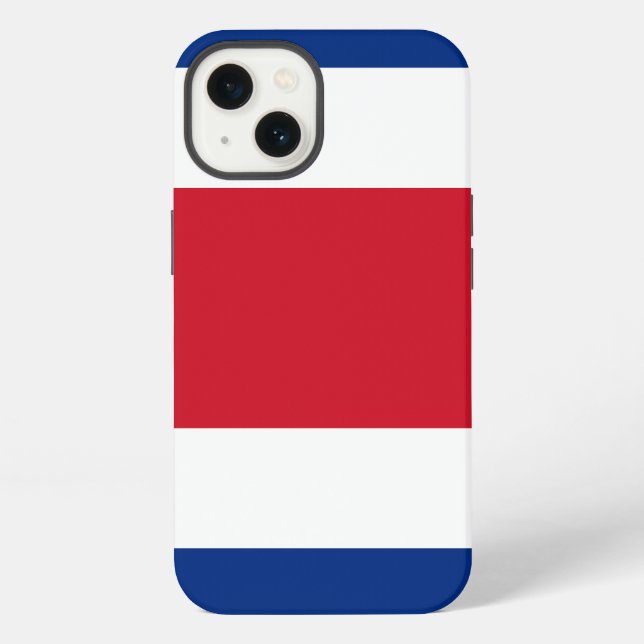 Coque iPhone Drapeau du Costa Rica (Verso)