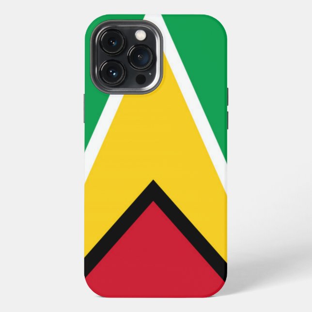 Coque iPhone Drapeau du Guyana (Verso)