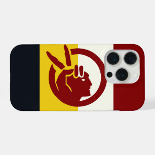Coque iPhone 15 Pro drapeau du Mouvement indien américain