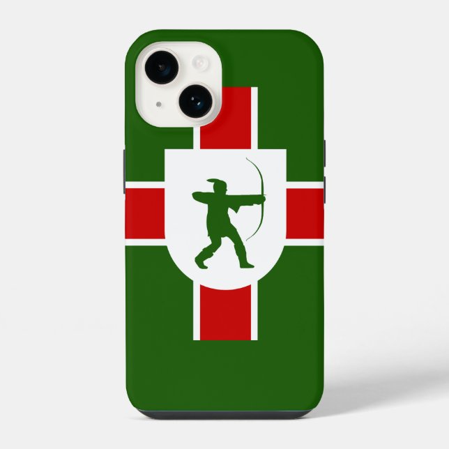Coque iPhone Drapeau du Nottinghamshire (Verso)
