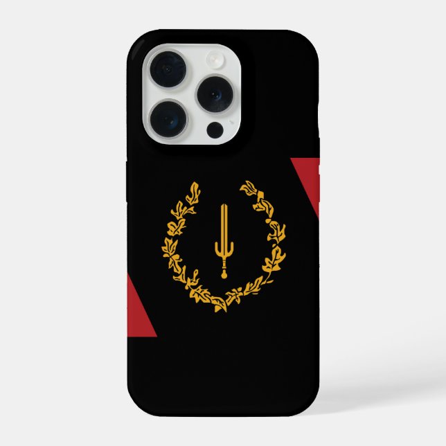 Coque iPhone Drapeau du patrimoine des Noirs américains (Verso)