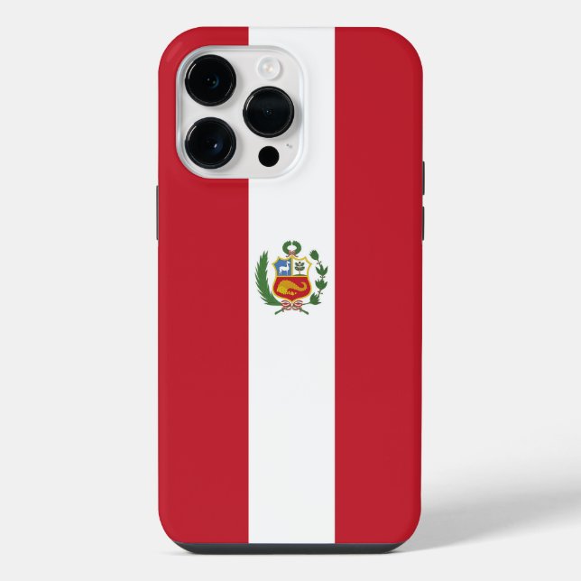 Coque iPhone drapeau du Pérou (Verso)